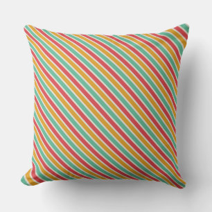 Coussin Combinaisons de couleurs dynamiques : rayure diago
