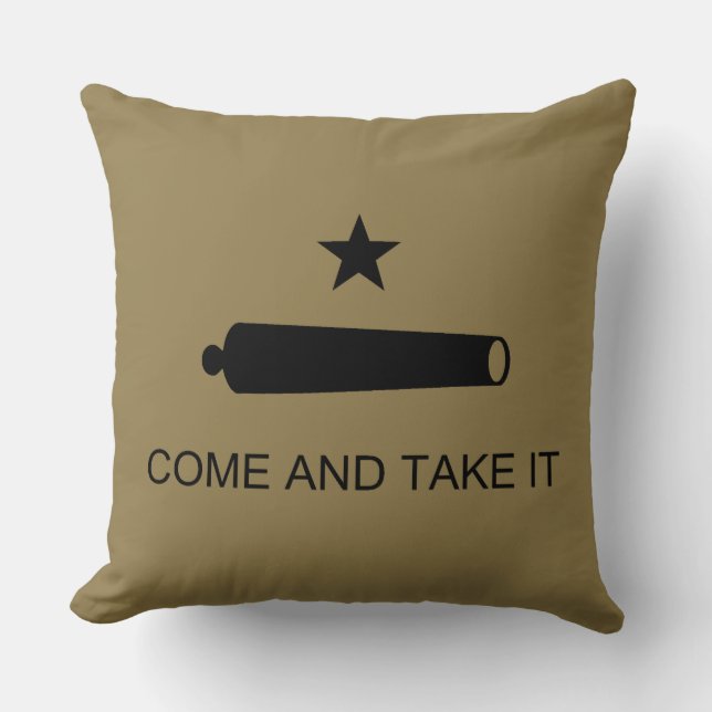 Coussin Come & Take It ! Flag de Texas State (Recto)
