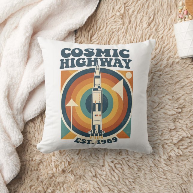 Coussin Comic Highway – Pop Art amusant pour les amateurs  (Couverture)
