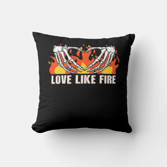 Coussin Comme Classique - Skeleton Hands Heart (Recto)