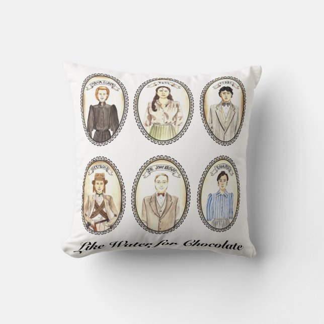 Coussin Comme l'eau pour le chocolat (Recto)