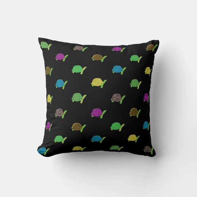 Coussin Comme Un Troupeau De Tortues Noires (Recto)