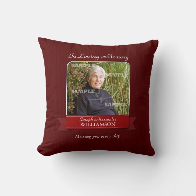 Coussin commémoratif de MoJo d'Américain de filet (Recto)