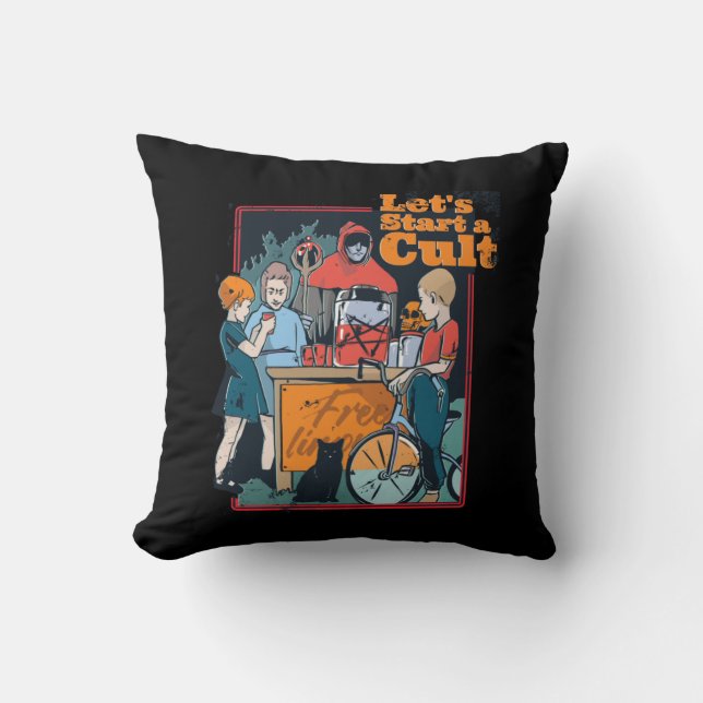 Coussin Commençons un culte Éffrayant d'Halloween pour les (Recto)