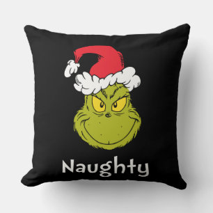 Coussin Comment Grinch Stol Christmas   Naughty Grinch