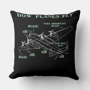 Coussin Comment les avions volent amusant ingénieur aérosp