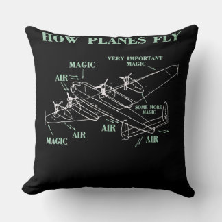 Coussin Comment les avions volent amusant ingénieur aérosp