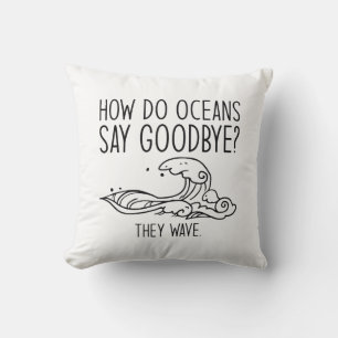 Coussin Comment les océans disent adieu