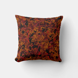 Coussin Commotion no 1 Abstrait d'oreiller à lancer