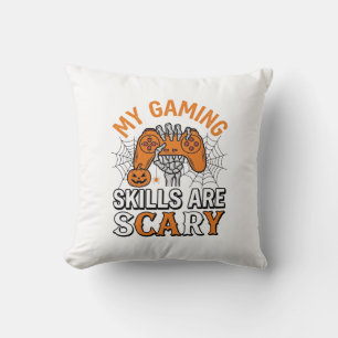 Coussin Compétences de joueur Halloween sont des chemises