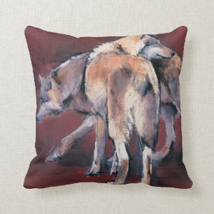 Coussin Composition 2001 en loup