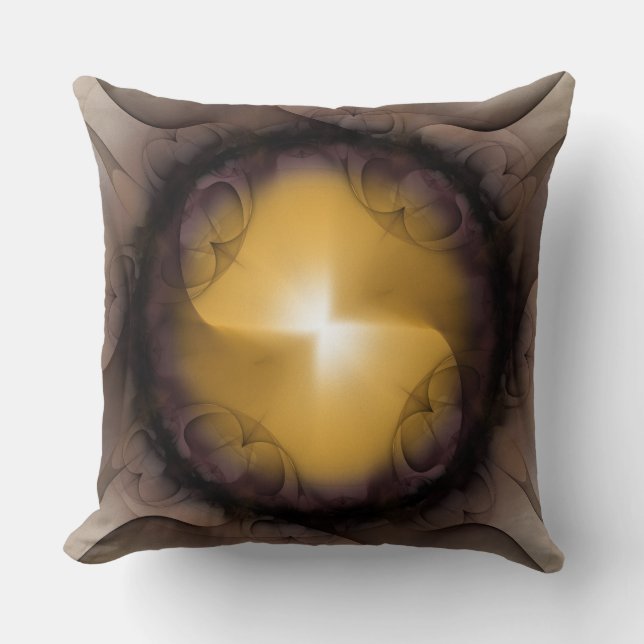 Coussin Composition clignotante d'art fractal (Recto)