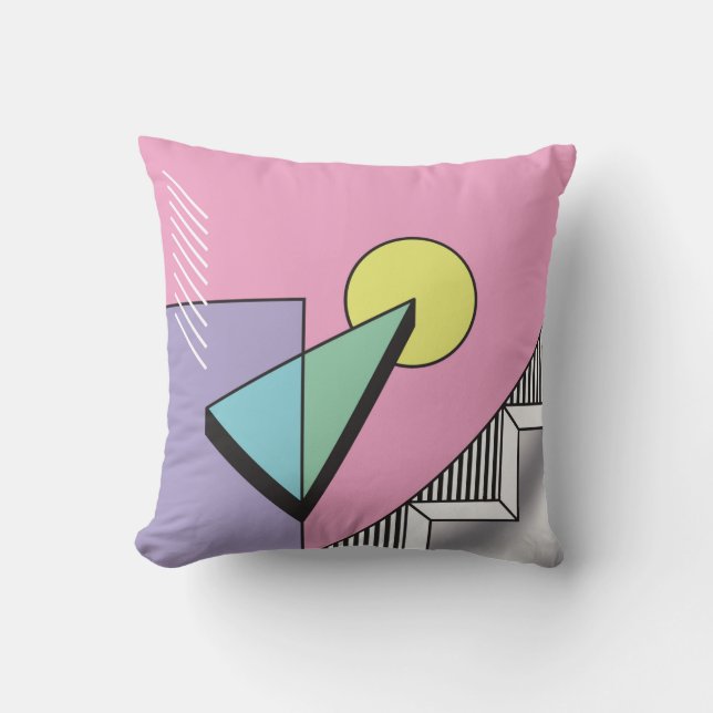 Coussin Composition géométrique Abstraite arrière - plan d (Recto)