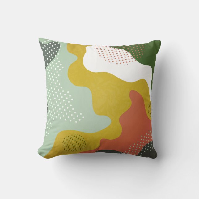 Coussin Composition géométrique abstraite moderne avec déc (Recto)
