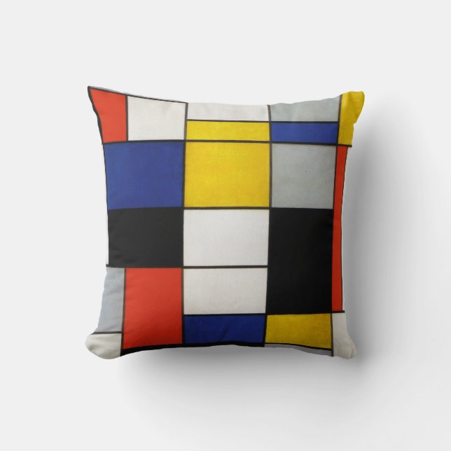 Coussin Composition, Mondrian (Recto)