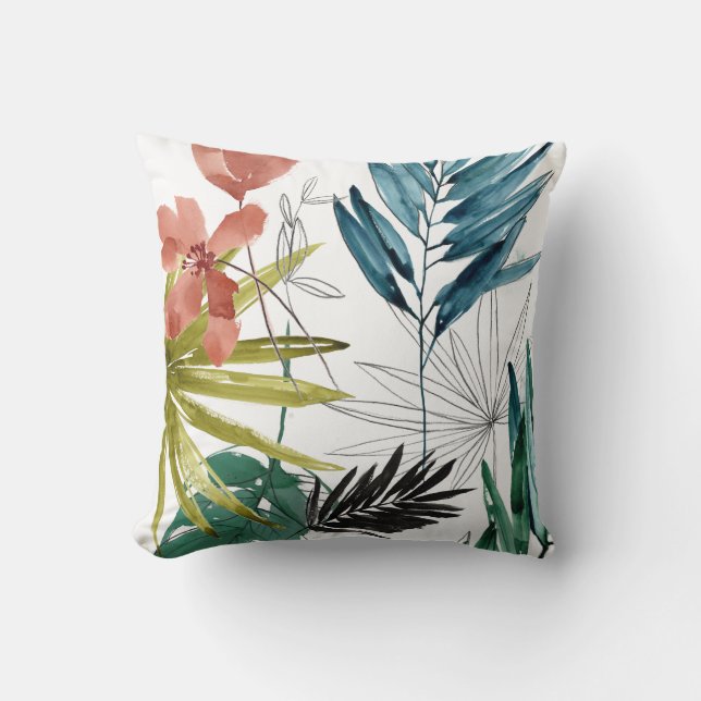 Coussin Composition tropicale (Recto)