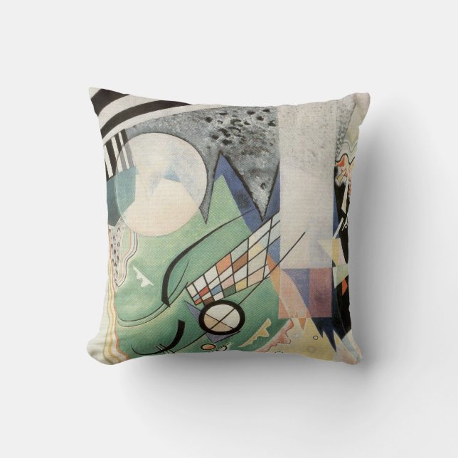 Coussin Composition verte de Kandinsky 1923 Art Déco (Recto)