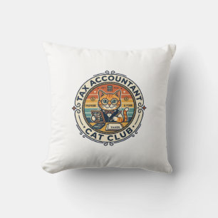 Coussin Comptable fiscal chat mignon kitty design - Compte