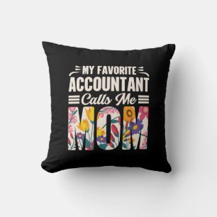Coussin Comptable Mon Comptable Favori M'Appelle Maman