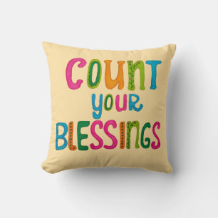 Coussin Comptez vos bénédictions