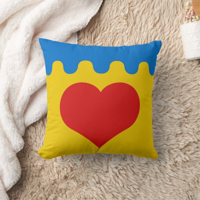 Coussin Comté de Coeur du Val Populace Badge (Couverture)