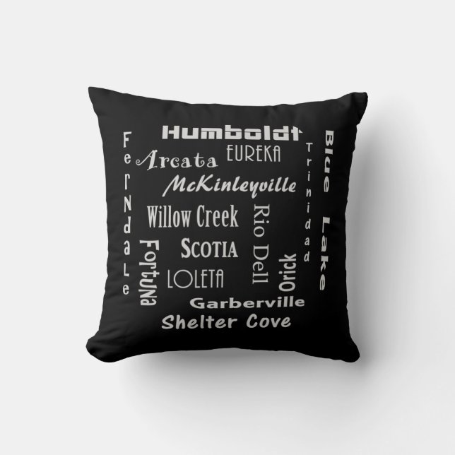 Coussin Comté de Humboldt (Recto)