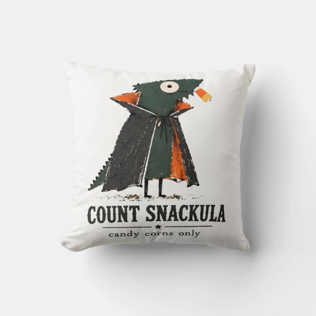 Coussin Comte Snackula Art de Dragon Barbu (Recto)
