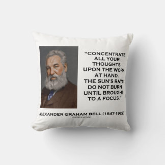 Coussin Concentrer Toutes Vos Réflexions Sur Le Travail Ci