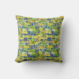 Coussin Concepteur Artistique Abstrait de Jardin Méditerra