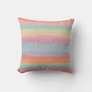 Coussin Concepteur d'art de l'aquarelle Rainbow