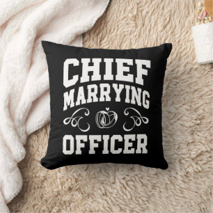 Coussin Concepteur de cérémonie de mariage - Officier de m