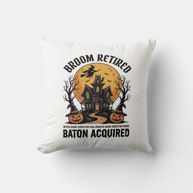 Coussin Concepteur de maison hantée sorcière directeur de  (Recto)