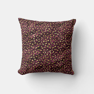 Coussin Conception 1 de la série Leopard de Bourgogne et d