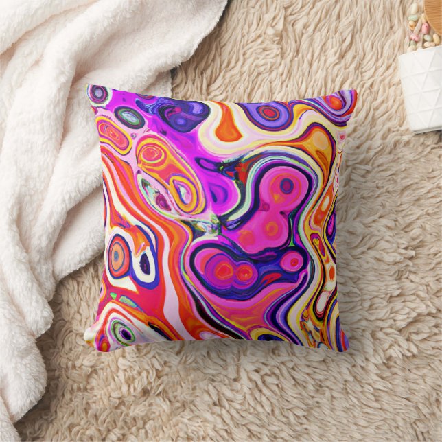 Coussin Conception abstraite colorée (Couverture)