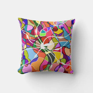 Coussin Conception Abstraite de Doodle Jeu d'Oreiller