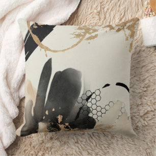 Coussin Conception abstraite de l'or noir