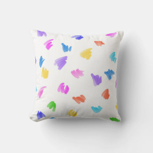 Coussin Conception abstraite de peinture colorée
