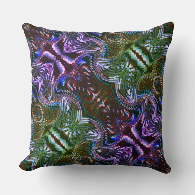 Coussin Conception abstraite formée à partir de zigzag (Recto)