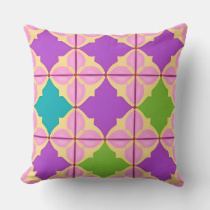 Coussin Conception Abstraite Géométrique Colorée