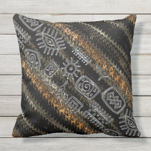Coussin Conception africaine contemporaine de motif