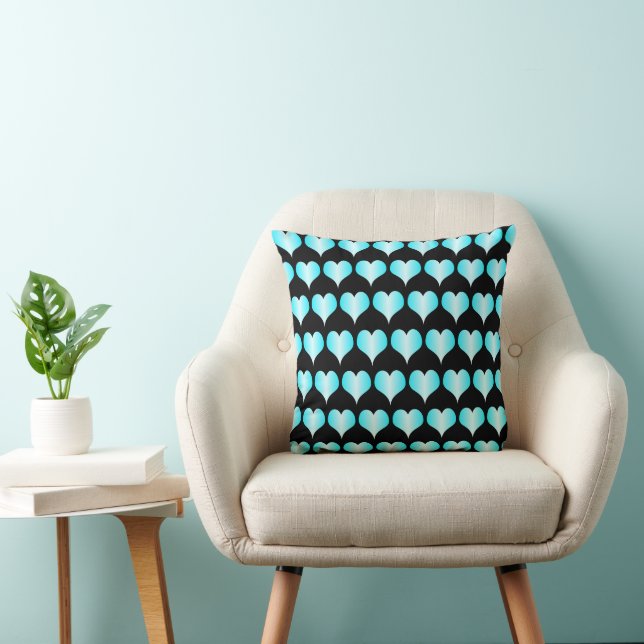Coussin Conception Blue Hearts (Chaise)