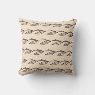 Coussin Conception Brown et noire contemporaine