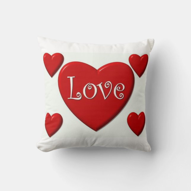 Coussin Conception cardiaque Heureuse Sainte-Valentin (Recto)