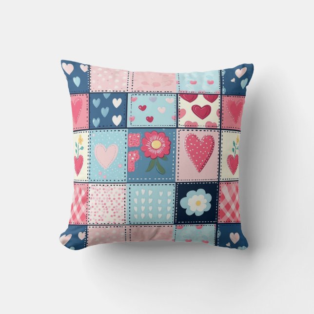 Coussin Conception Charming Cute Patchwork (Recto)
