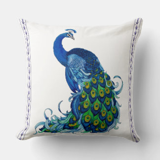 Coussin Conception classique de paon