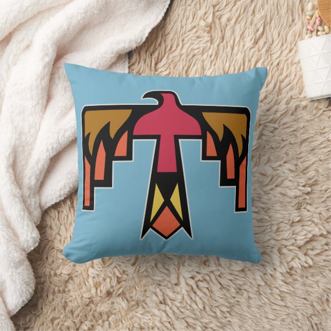 Coussin Conception colorée de Thunderbird (Couverture)