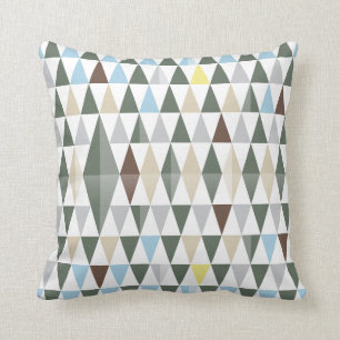 Coussin Conception colorée nordique de motif de la nature