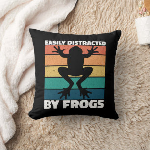 Coussin Conception colorée pour les amateurs de grenouille