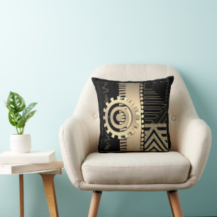 Coussin Conception contemporaine Afrocentrique du Motif