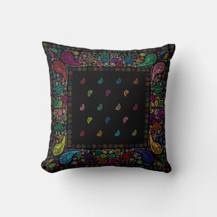 Coussin Conception couleur Paisley